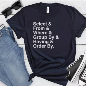 SQL - Order of Operations Shirt