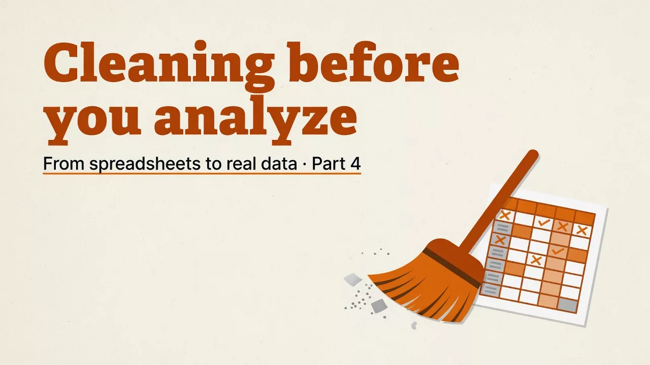 Cleaning before you analyze (Sheets edition) 3 Cleaning before you analyze (Sheets edition)