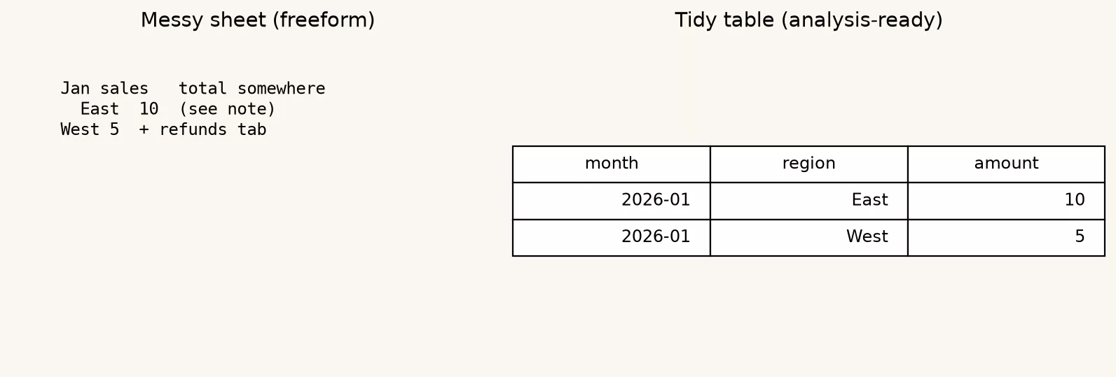 b2 tidy vs messy