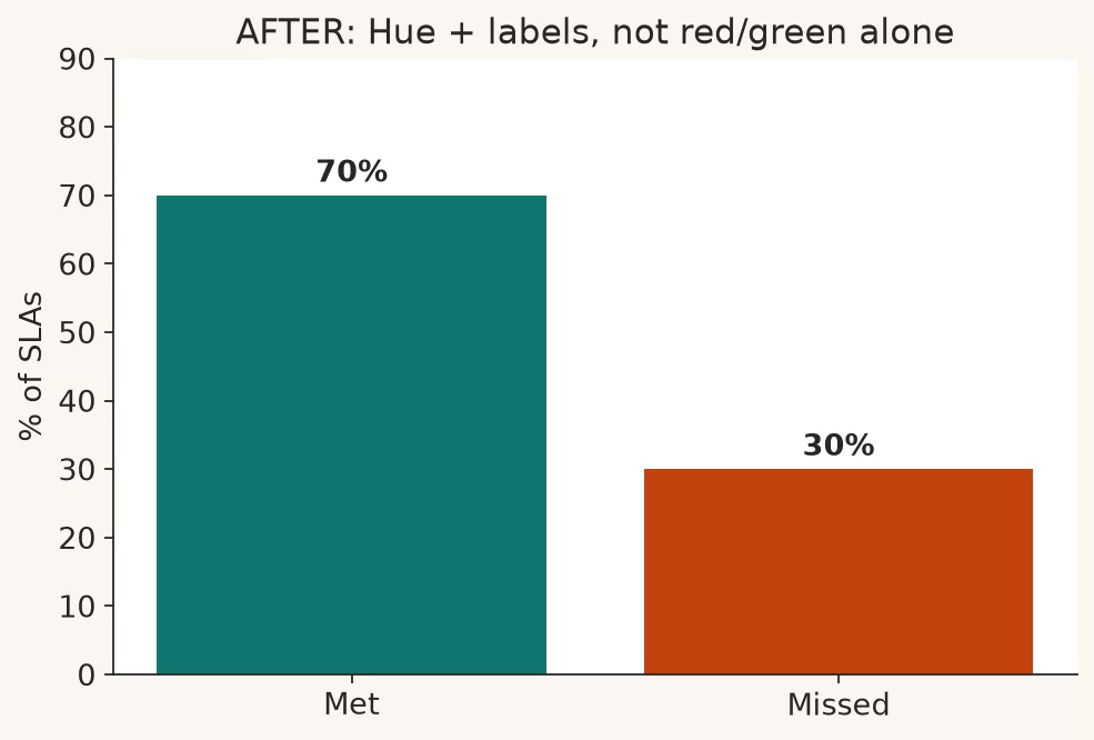Color, labels, and accessibility 4 e4 rg after