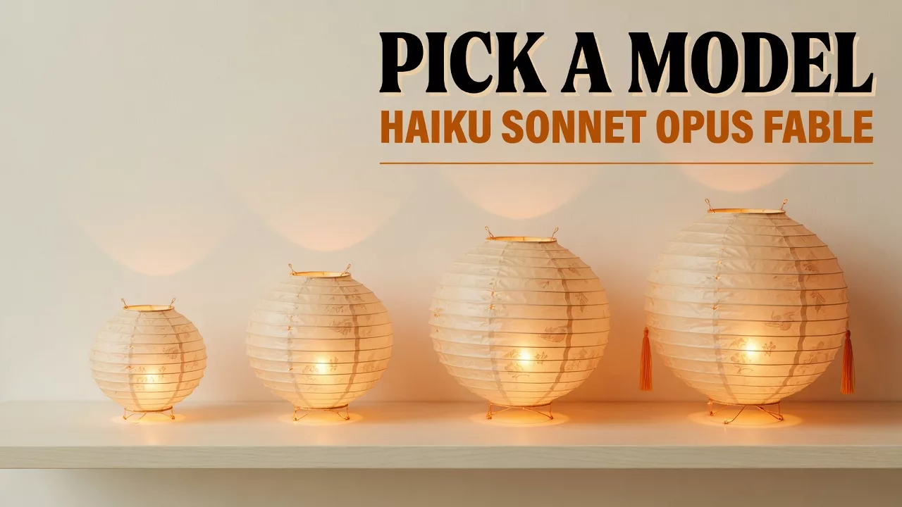 Models chooser: Haiku, Sonnet, Opus, and Fable (no hype) 1 Models chooser: Haiku, Sonnet, Opus, and Fable (no hype)