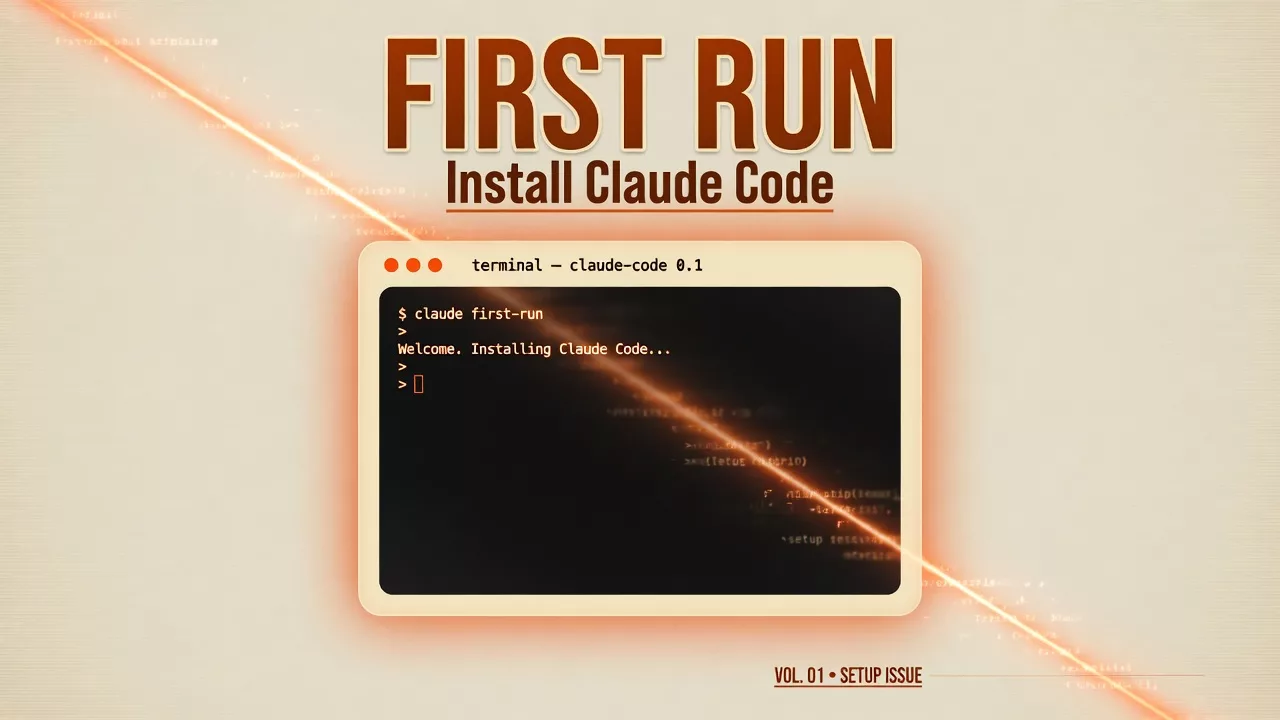 Install / open Claude Code and first run
