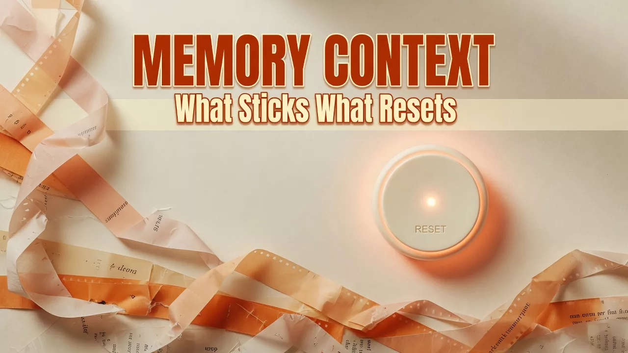 Memory and context: what sticks, what resets