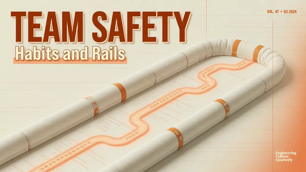 Team habits and safety rails