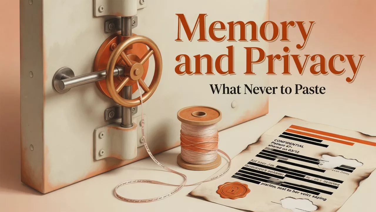 Memory, privacy, and what never to paste 2 Memory, privacy, and what never to paste