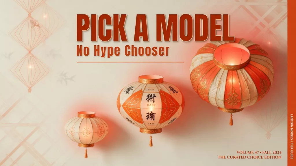 Analytics Made Simple 5 Featured image: Models chooser plain English