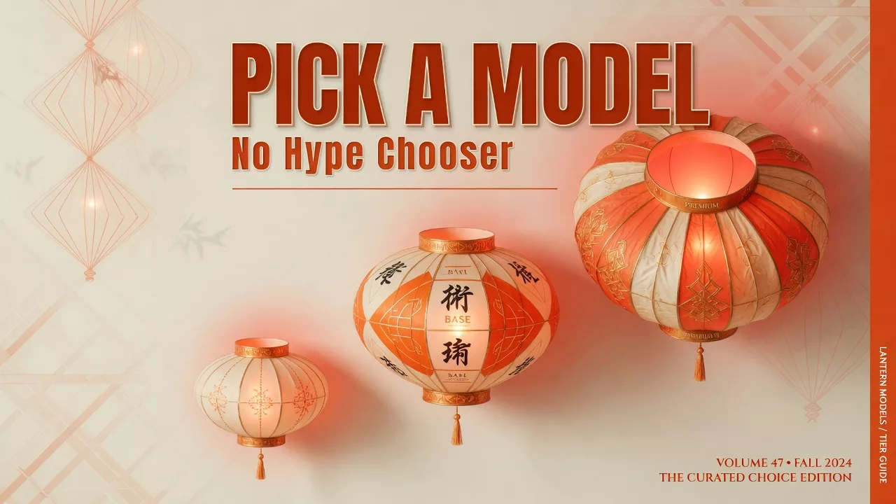 Featured image: Models chooser plain English