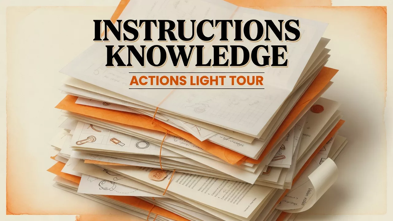 Featured image: Instructions knowledge actions