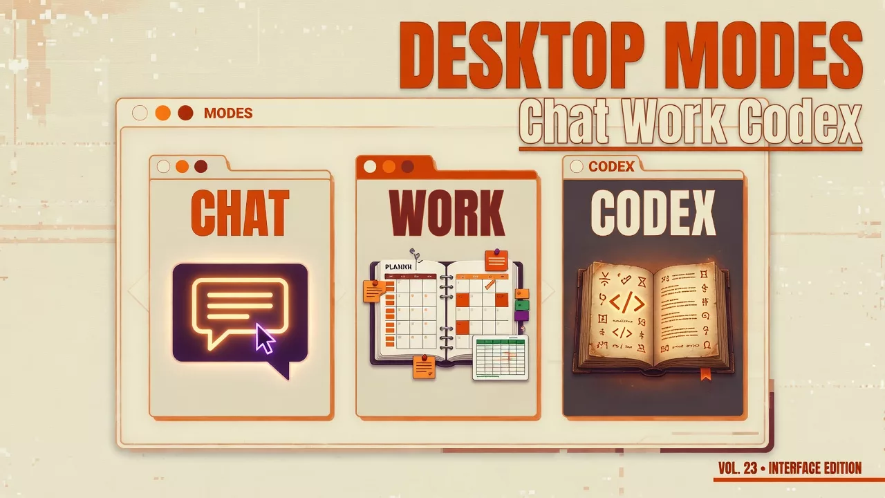 Desktop app: Chat, Work, and Codex in one place