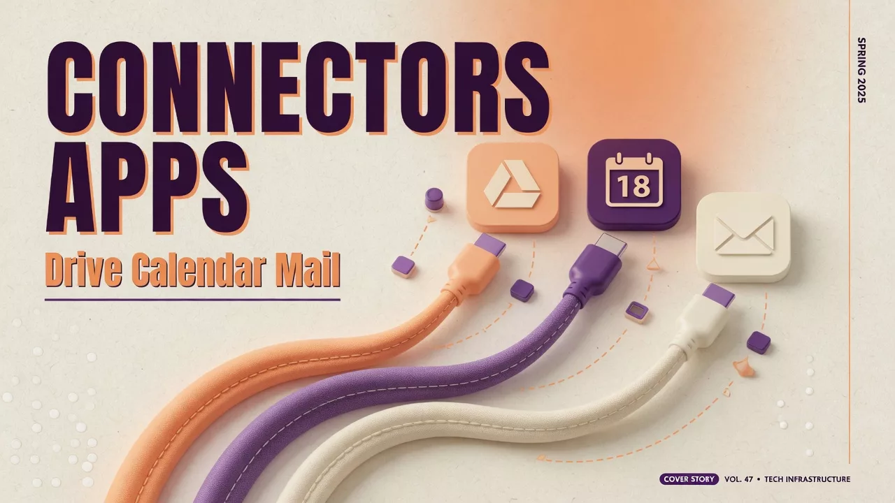 Connectors and apps (Drive, calendars, etc.)