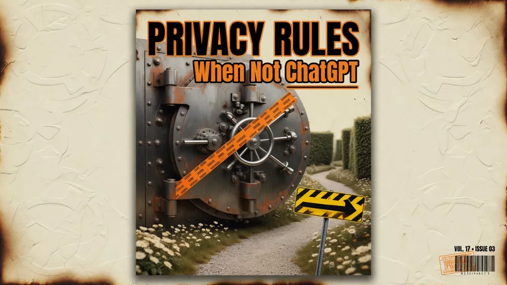 Featured image: Privacy and when not ChatGPT