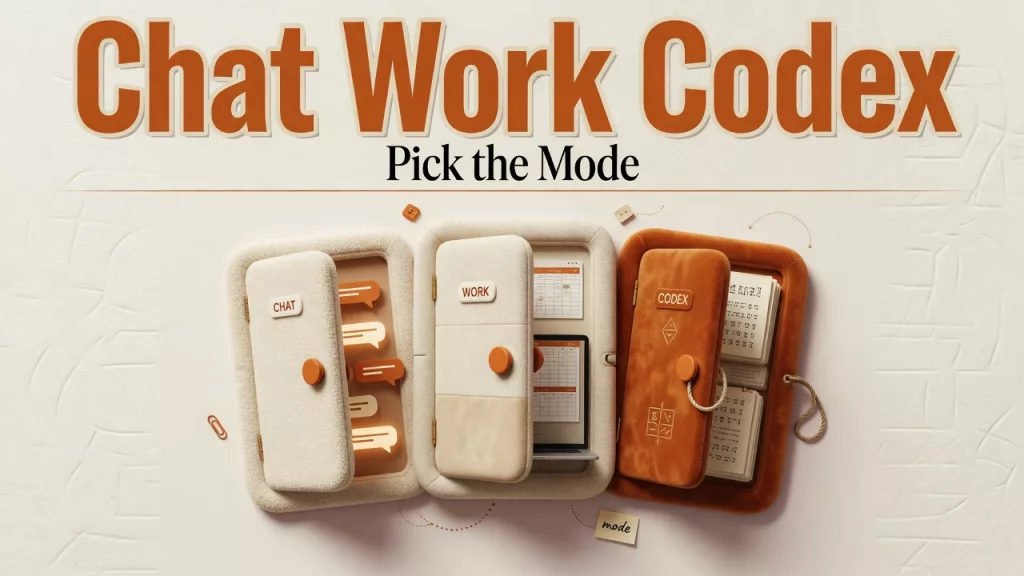 Featured image: Chat vs Work vs Codex