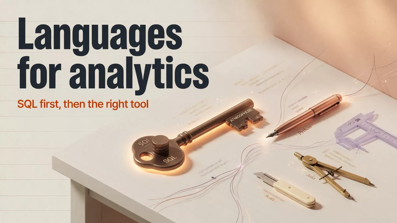 Programming languages for analytics: SQL first, then depth