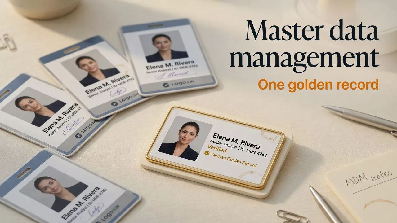 Master data management: one golden record that sticks