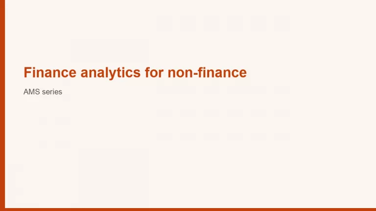 series finance analytics cover