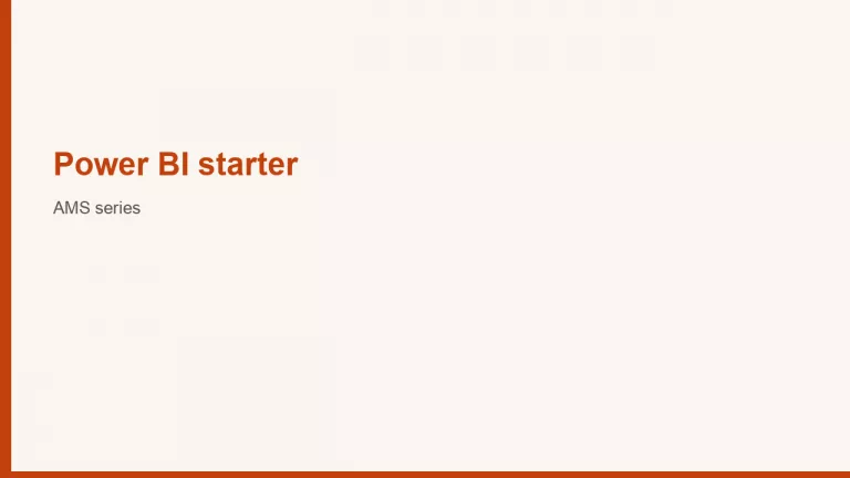 series power bi starter cover