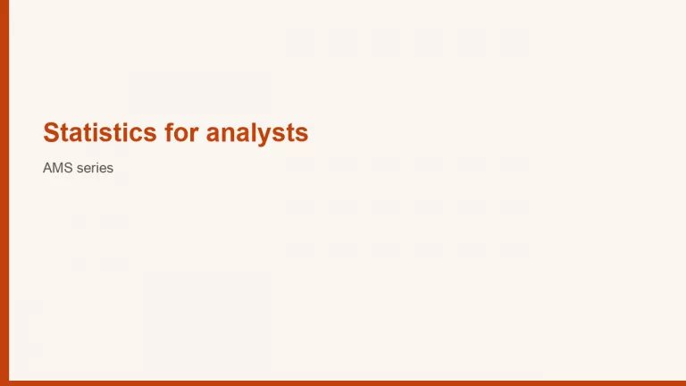 series stats for analysts cover