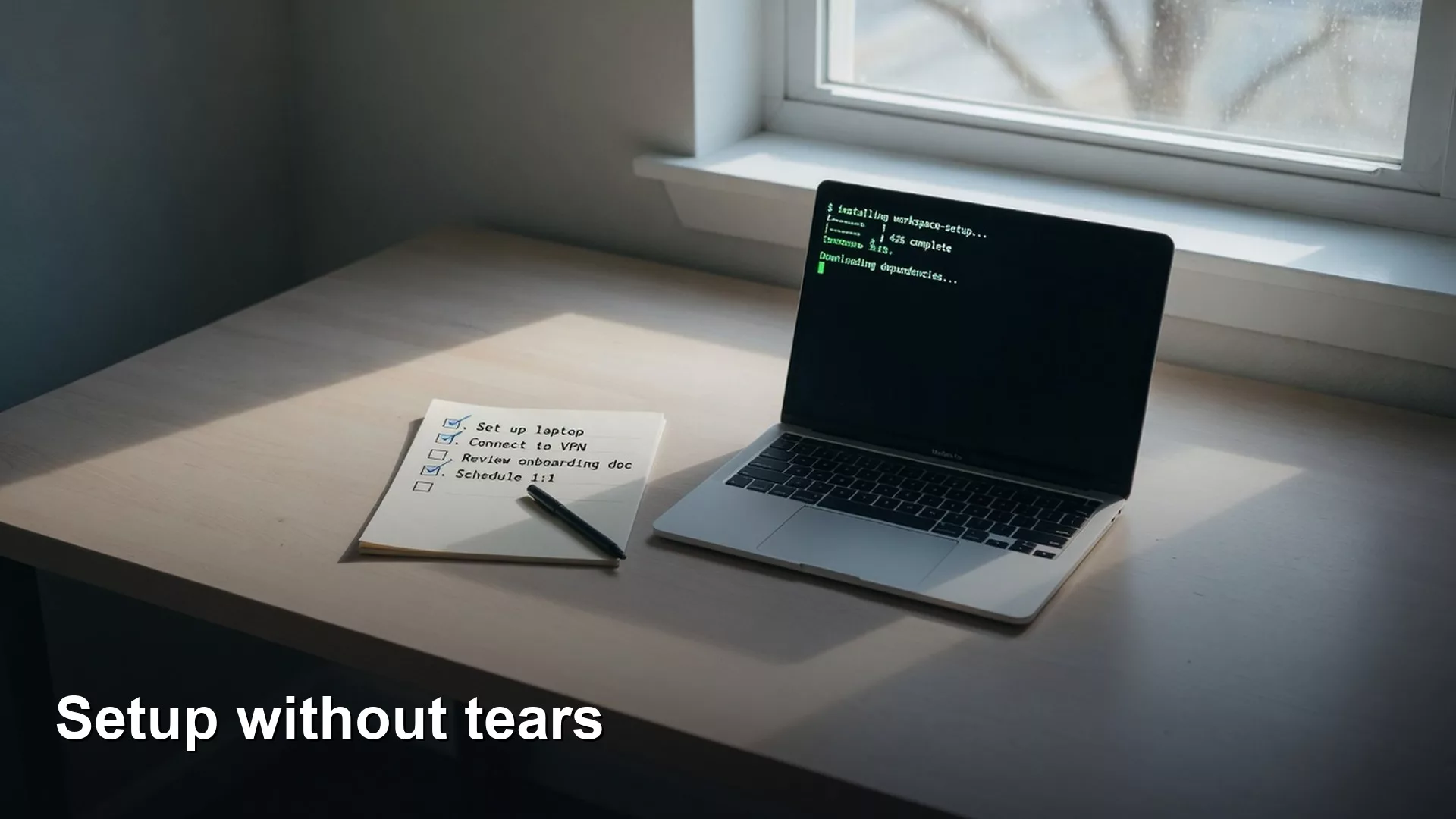 Setup without tears