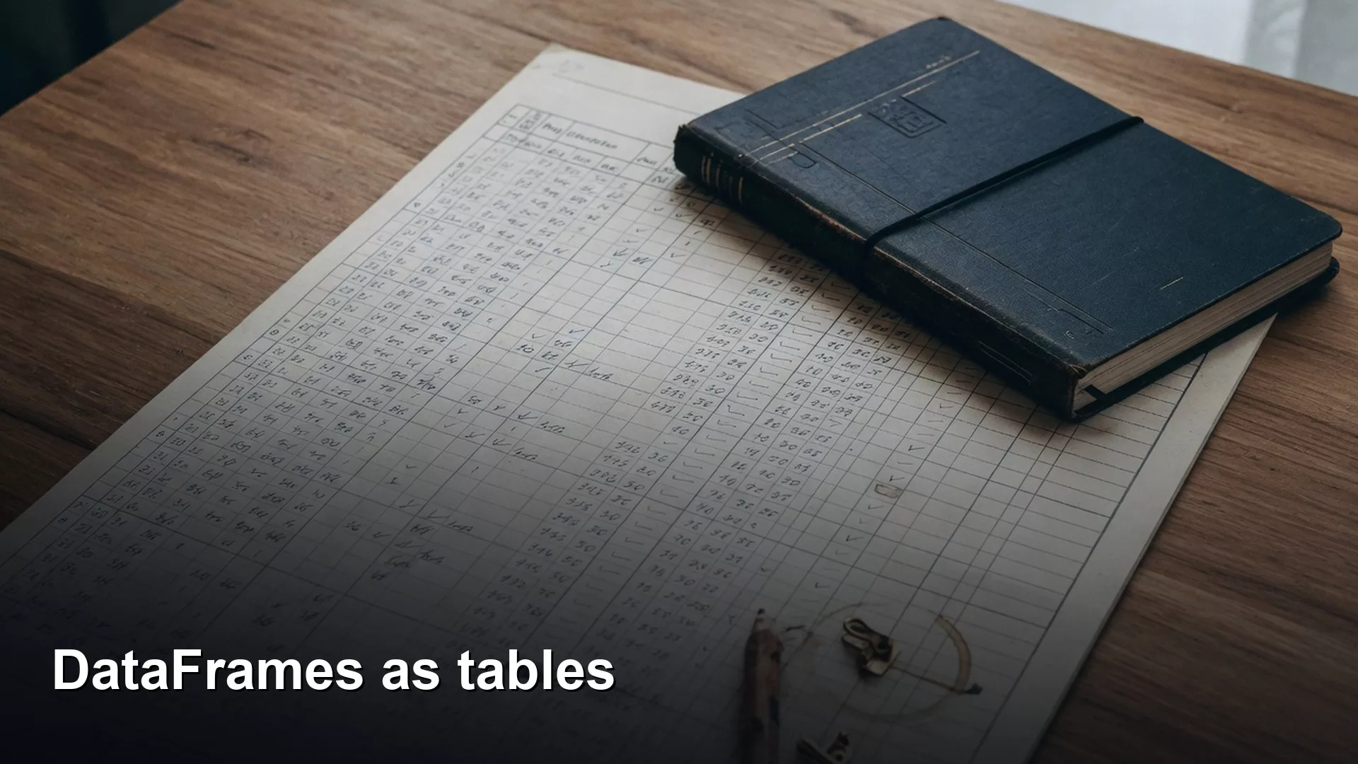DataFrames as tables