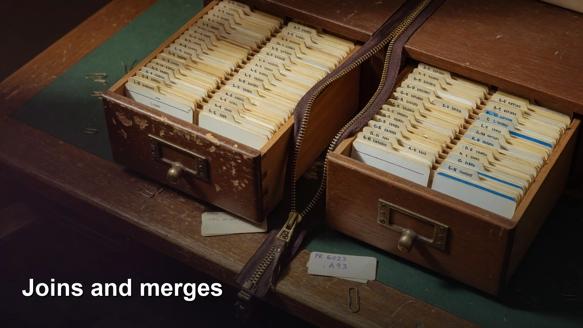Joins and merges in plain English