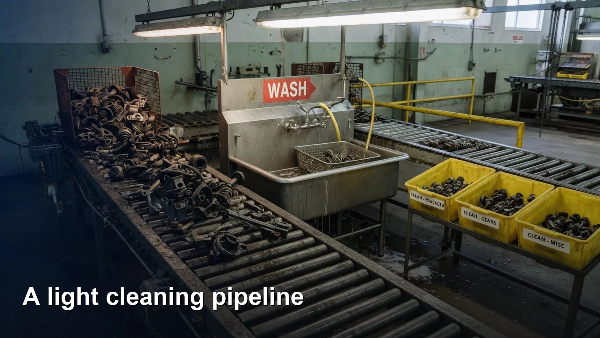 A light cleaning pipeline