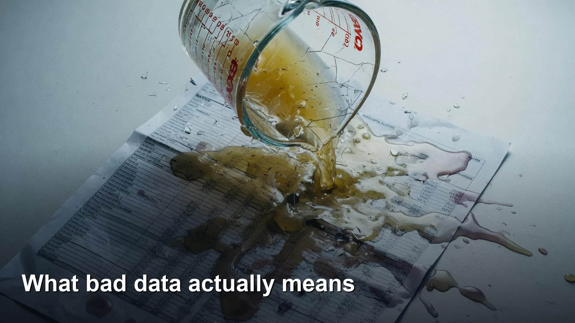 What bad data actually means