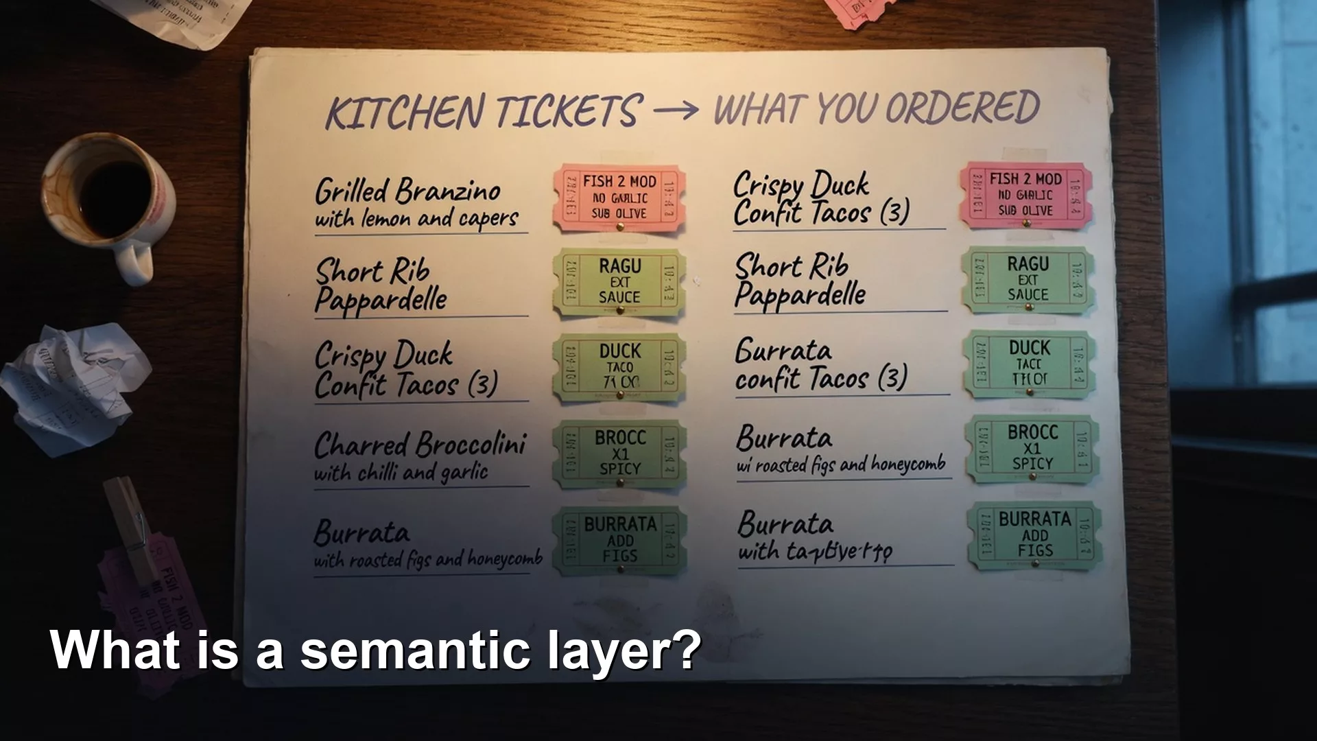 Editorial featured image for What is a semantic layer?. Title text reads What is a semantic layer?.