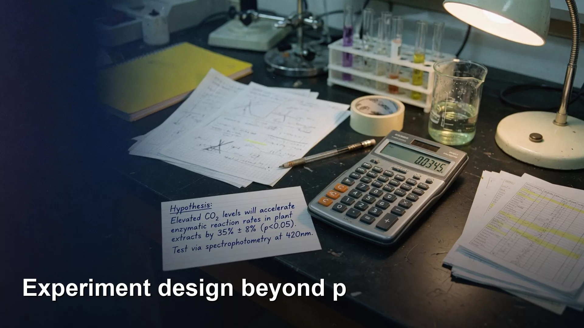 Experiment design beyond the p-value