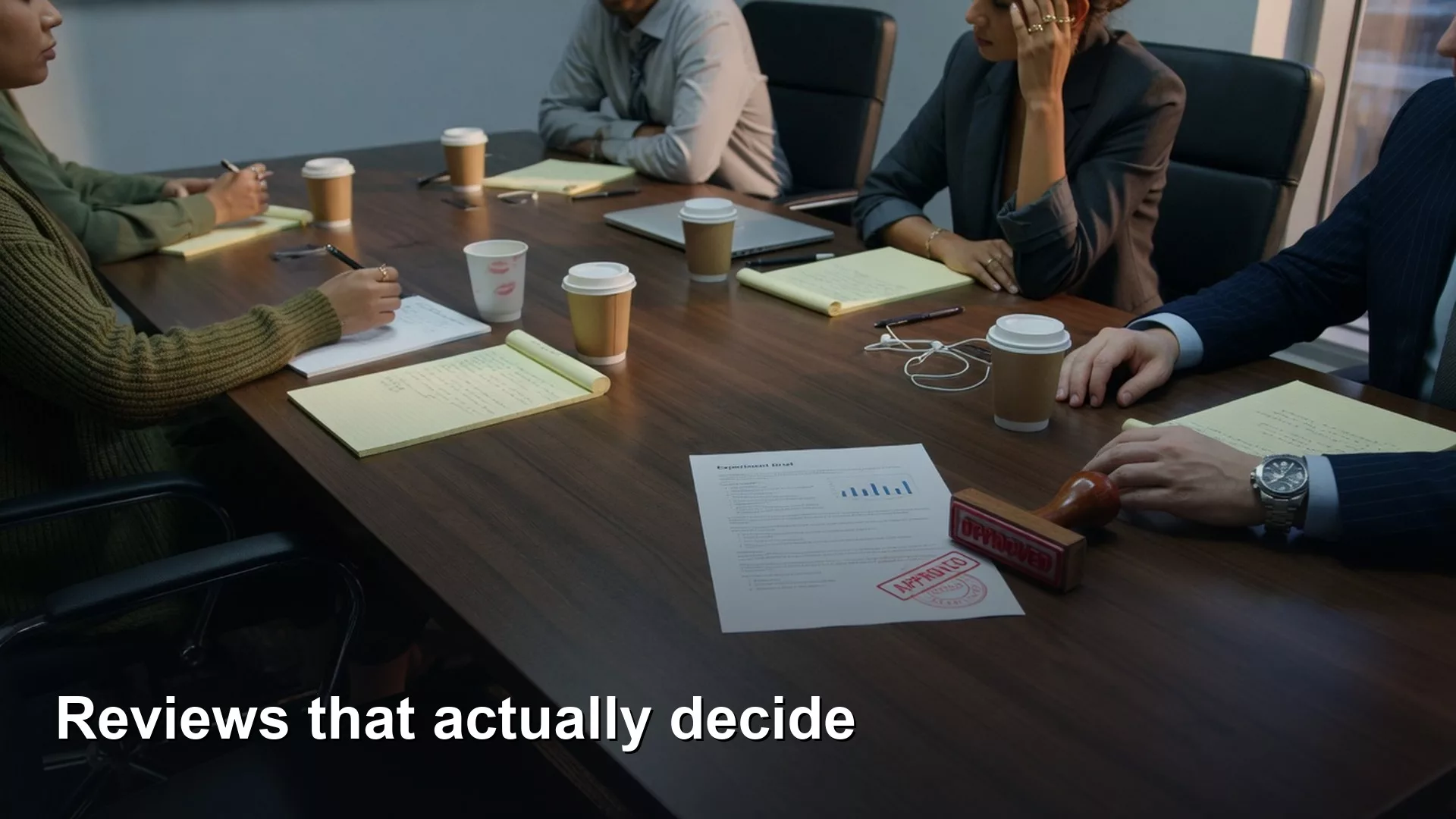 Experiment review meetings that decide 3 Experiment review meetings that decide