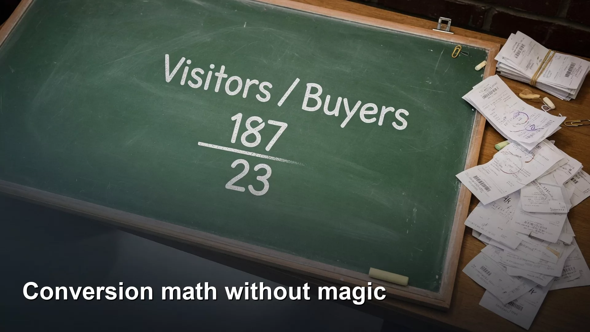 Conversion math without magic