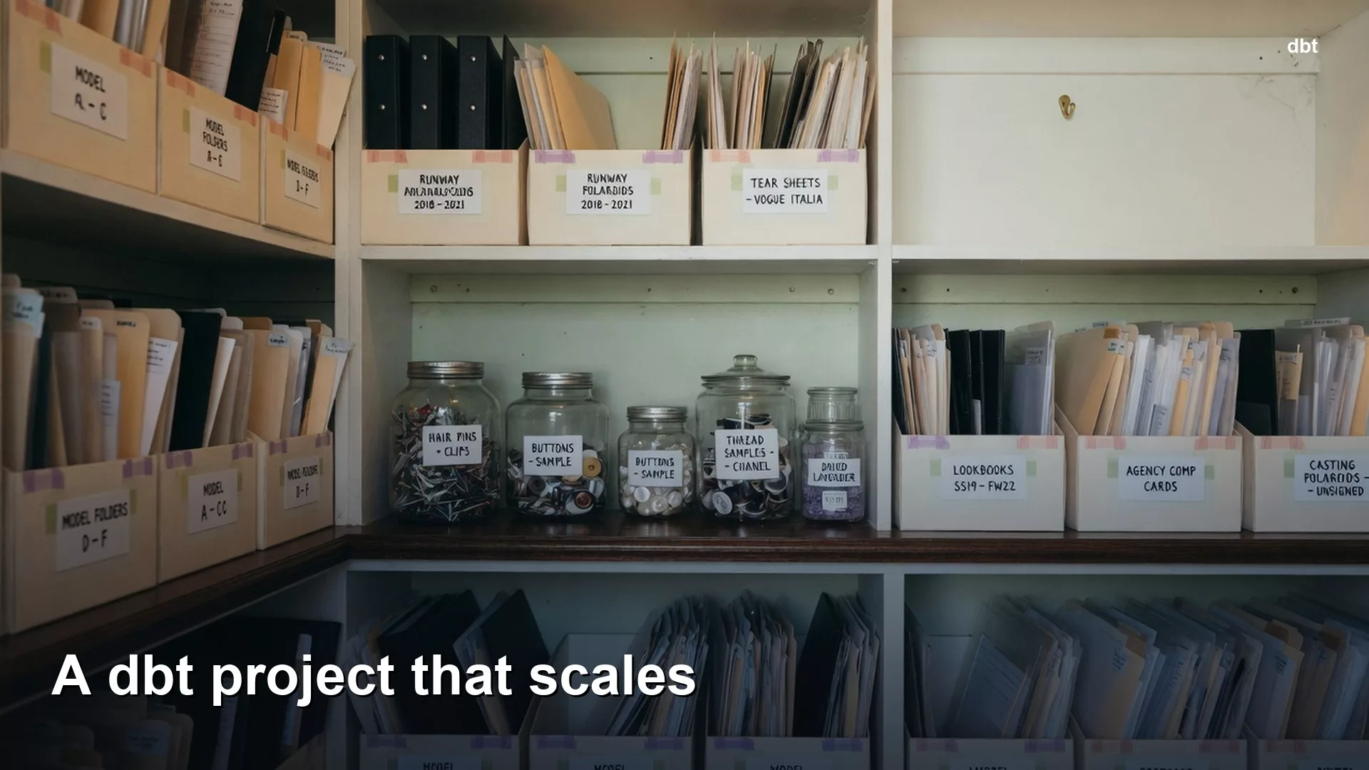 dbt lab: project layout that scales 12 dbt lab: project layout that scales