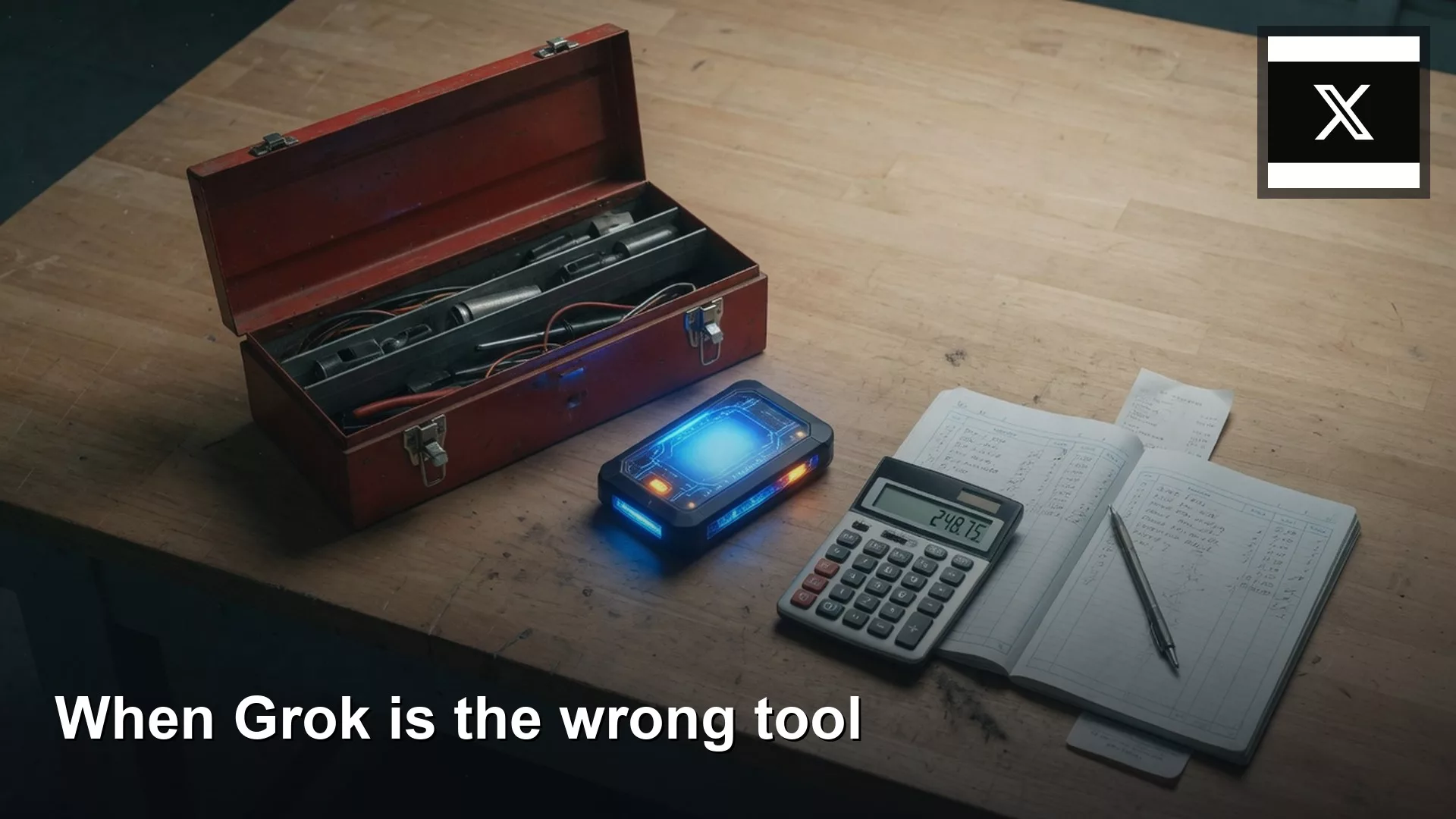 Editorial featured image for When Grok is the wrong tool. Title text reads When Grok is the wrong tool.