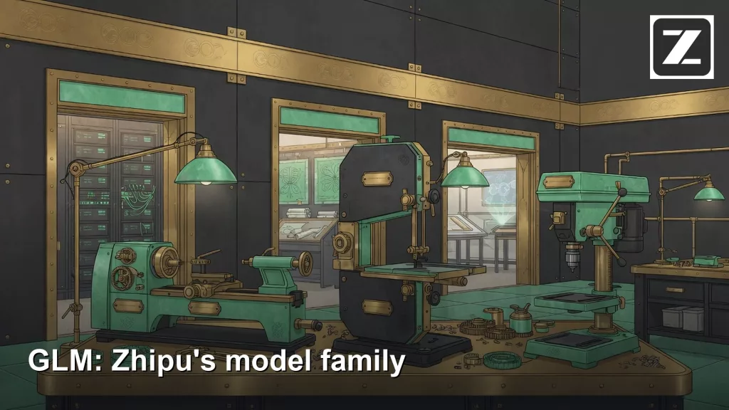 Analytics Made Simple 5 Featured image: GLM: Zhipu's model family, with the official Z.ai GLM logo. Editorial illustration for Analytics Made Simple.