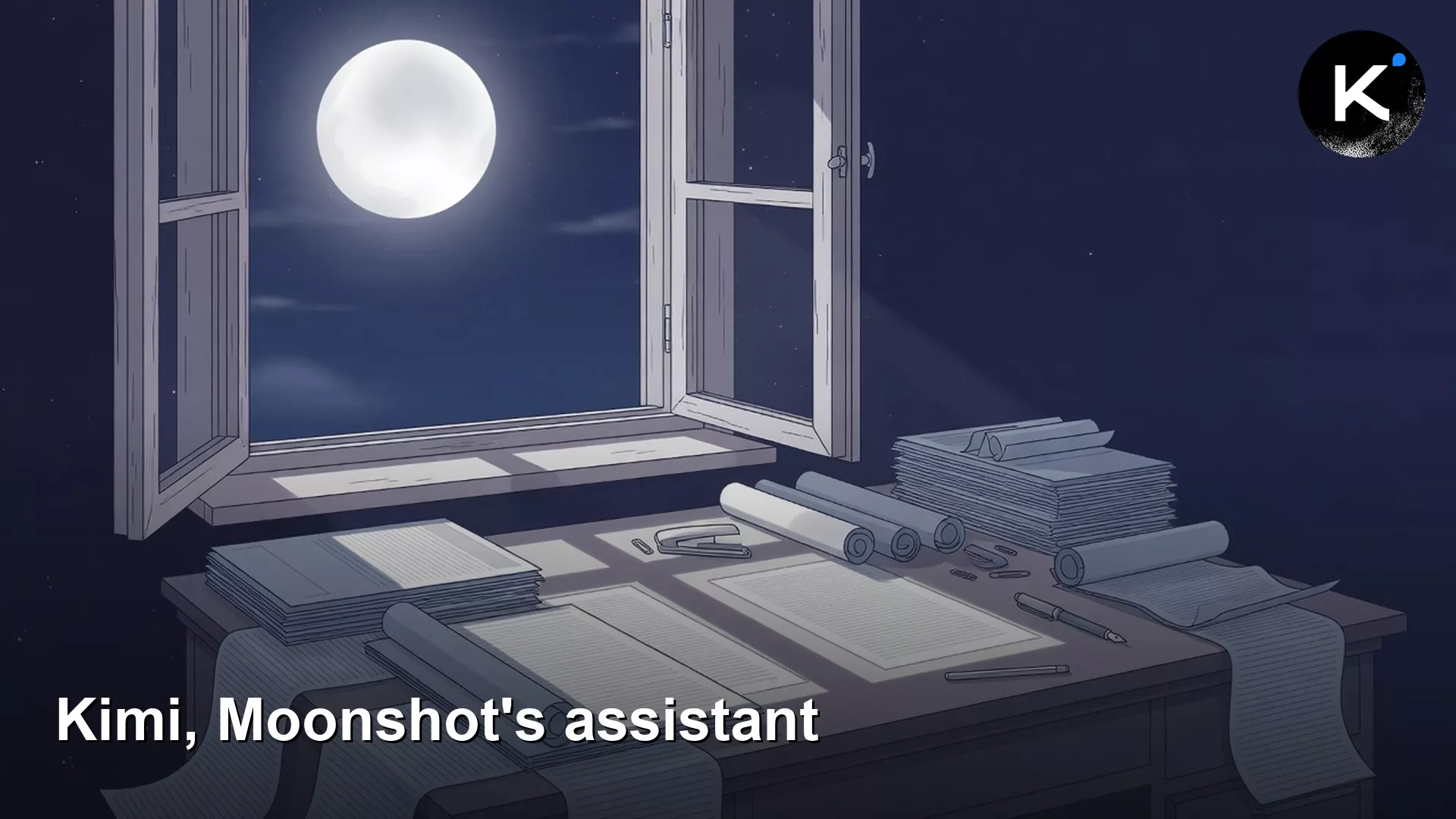 Featured image: Kimi, Moonshot's assistant, with the official Kimi K-icon. Editorial illustration for Analytics Made Simple.