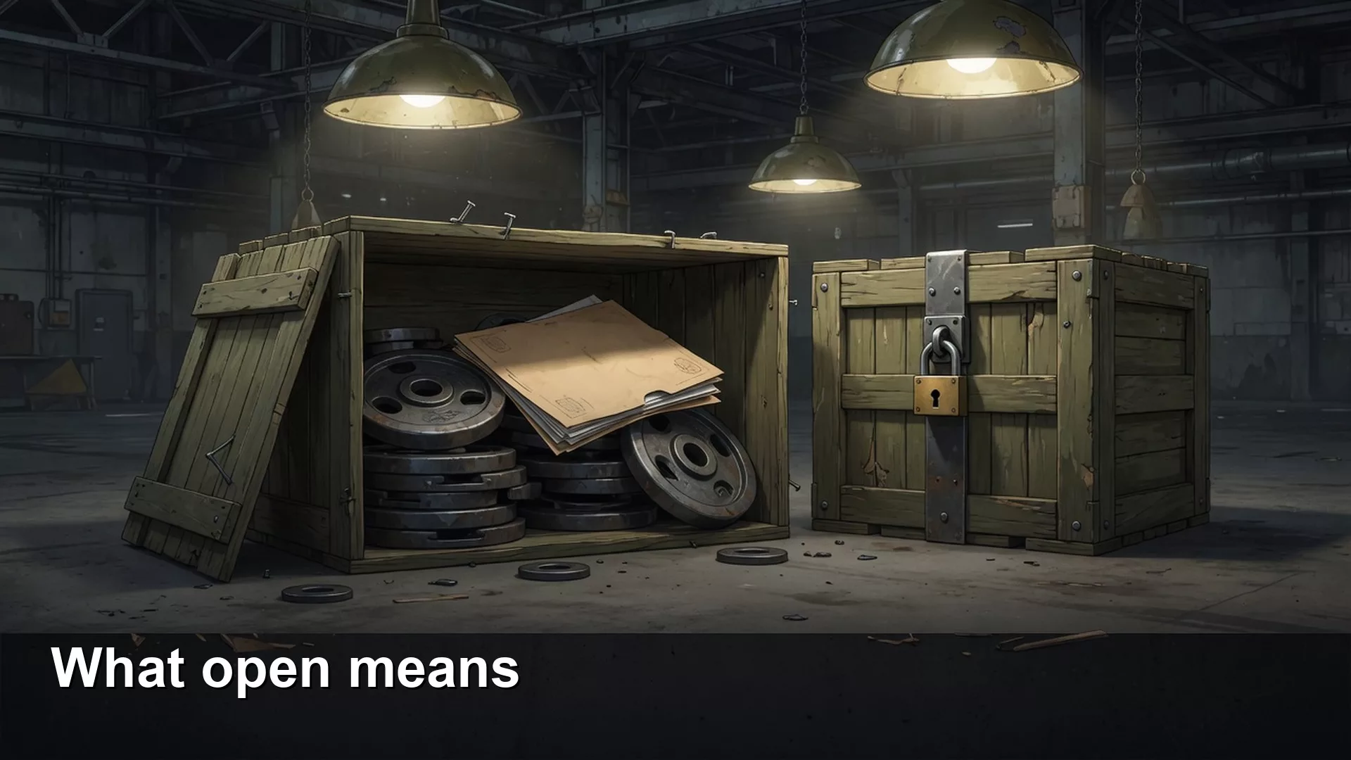 What open means: weights, license, not a free lunch 1 What open means: weights, license, not a free lunch