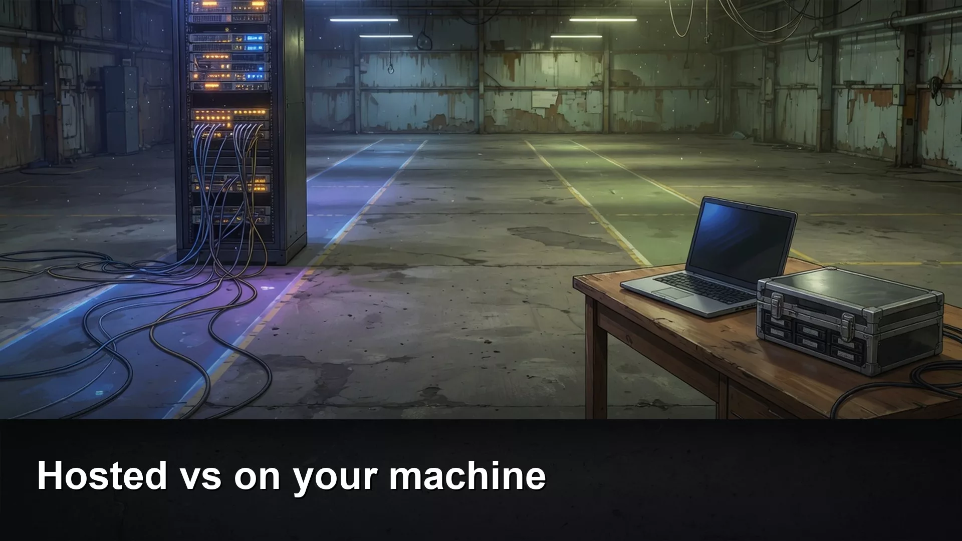 Hosted open models vs download to your machine