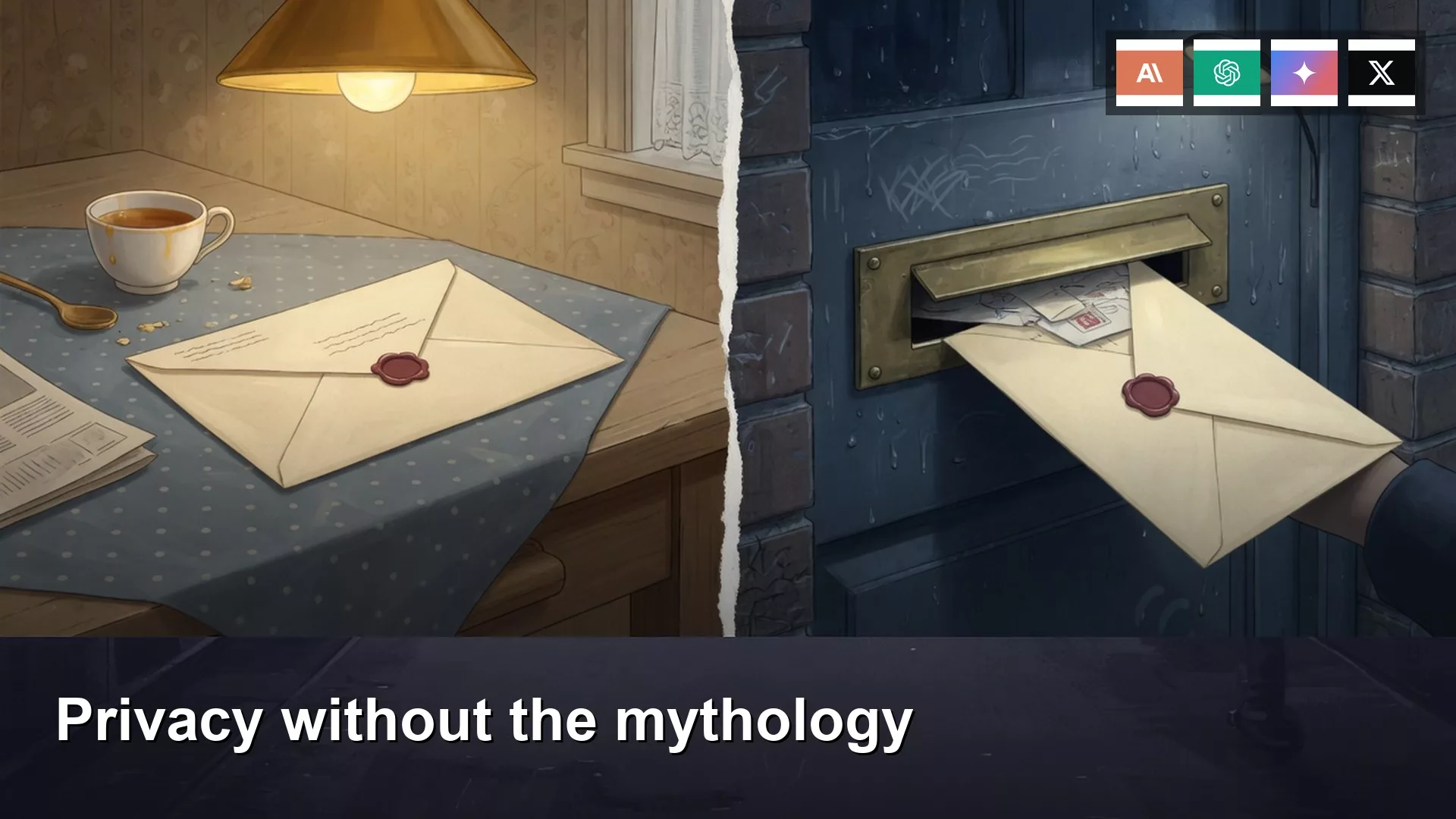 Featured image: Privacy without the mythology. Editorial illustration for Analytics Made Simple.