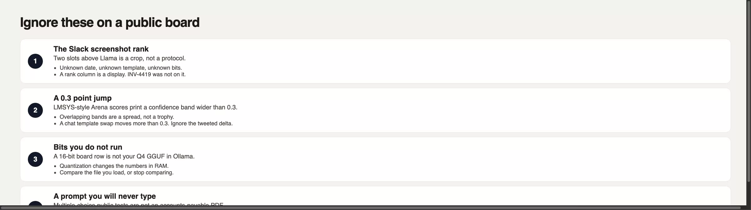 Ignore a Slack rank, a 0.3 point board jump, bits you do not run, and a prompt you will never type