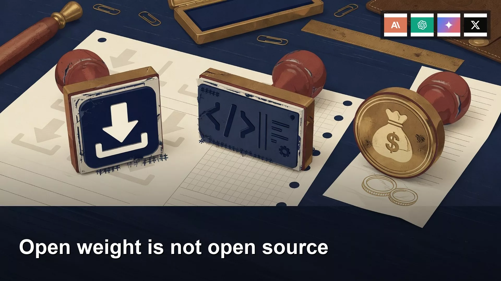 Open-weight vs open-source software vs free to use 1 Open-weight vs open-source software vs free to use