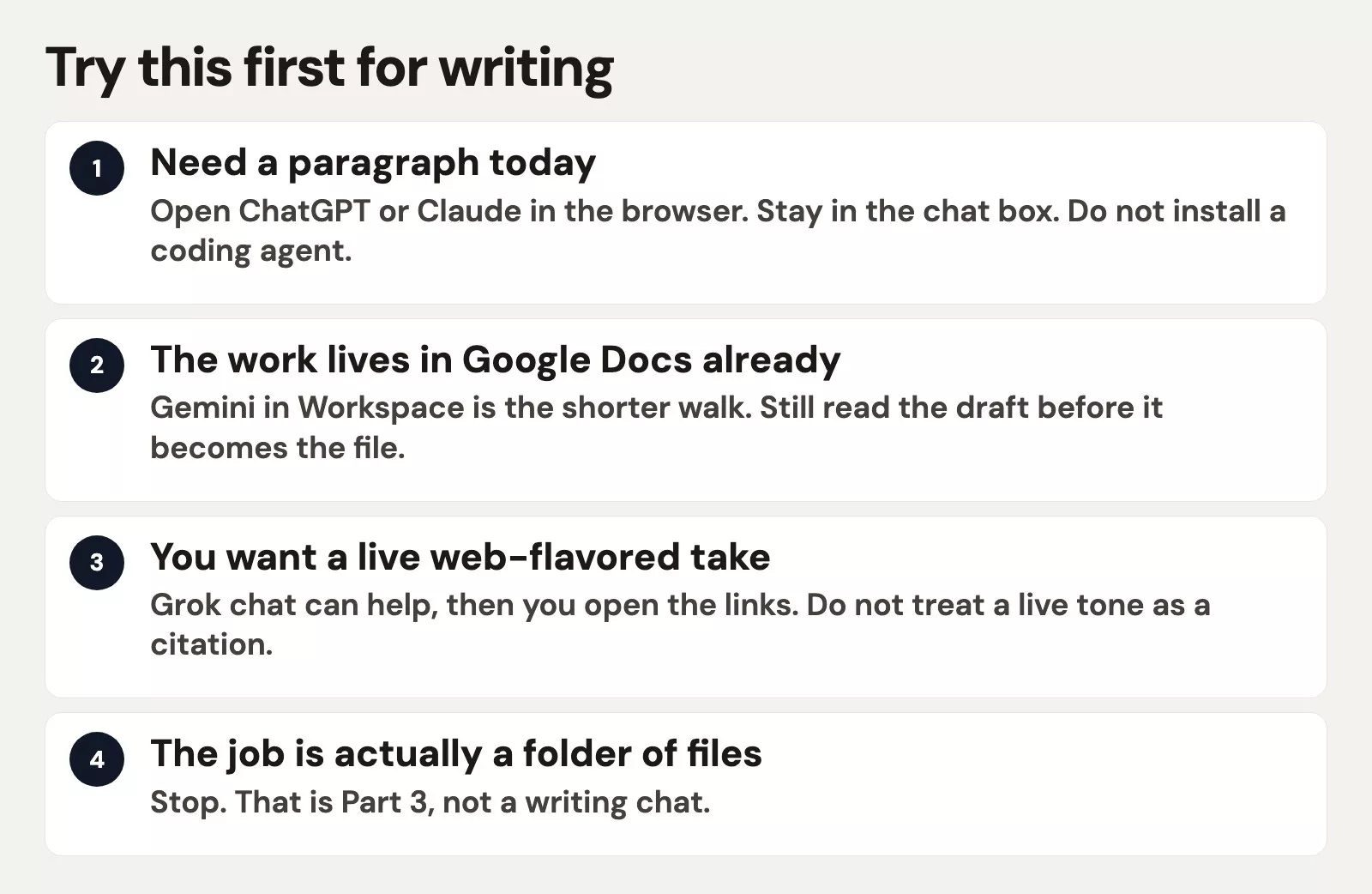 Try this first for writing