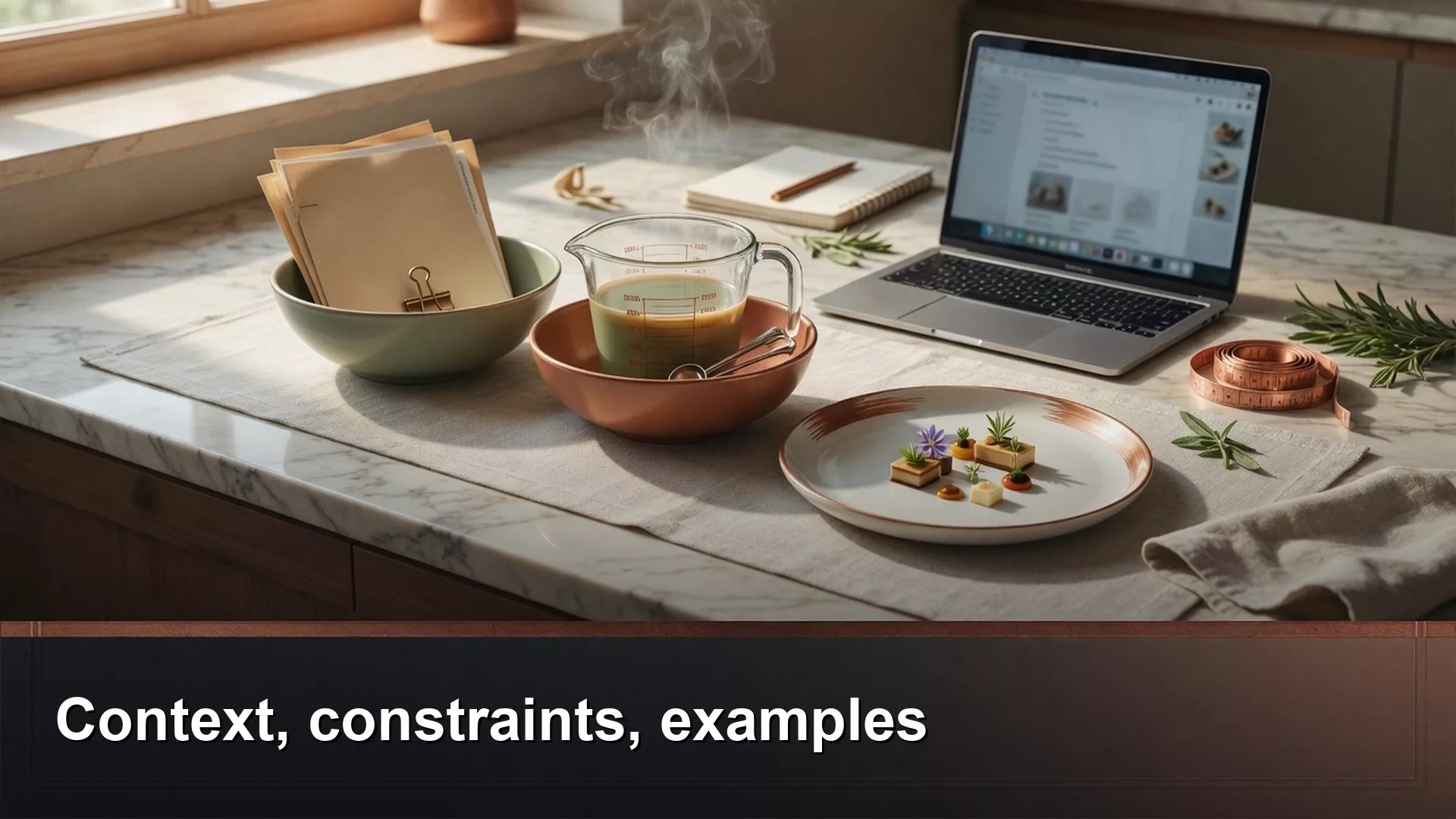Featured image: Context, constraints, examples. Editorial illustration for Analytics Made Simple.