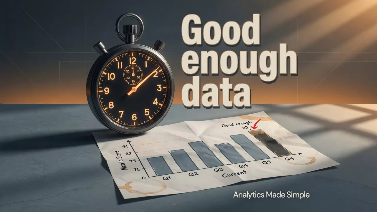 Good enough vs perfect data