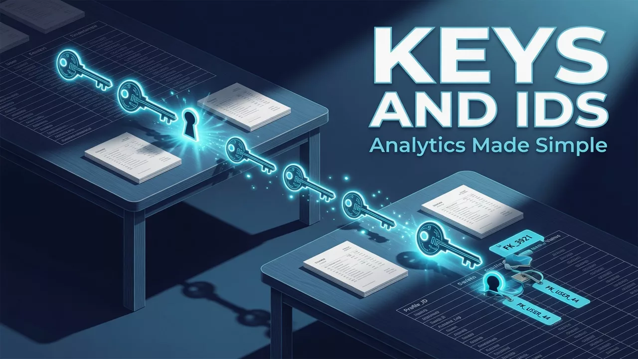 Keys, IDs, and joining in plain English