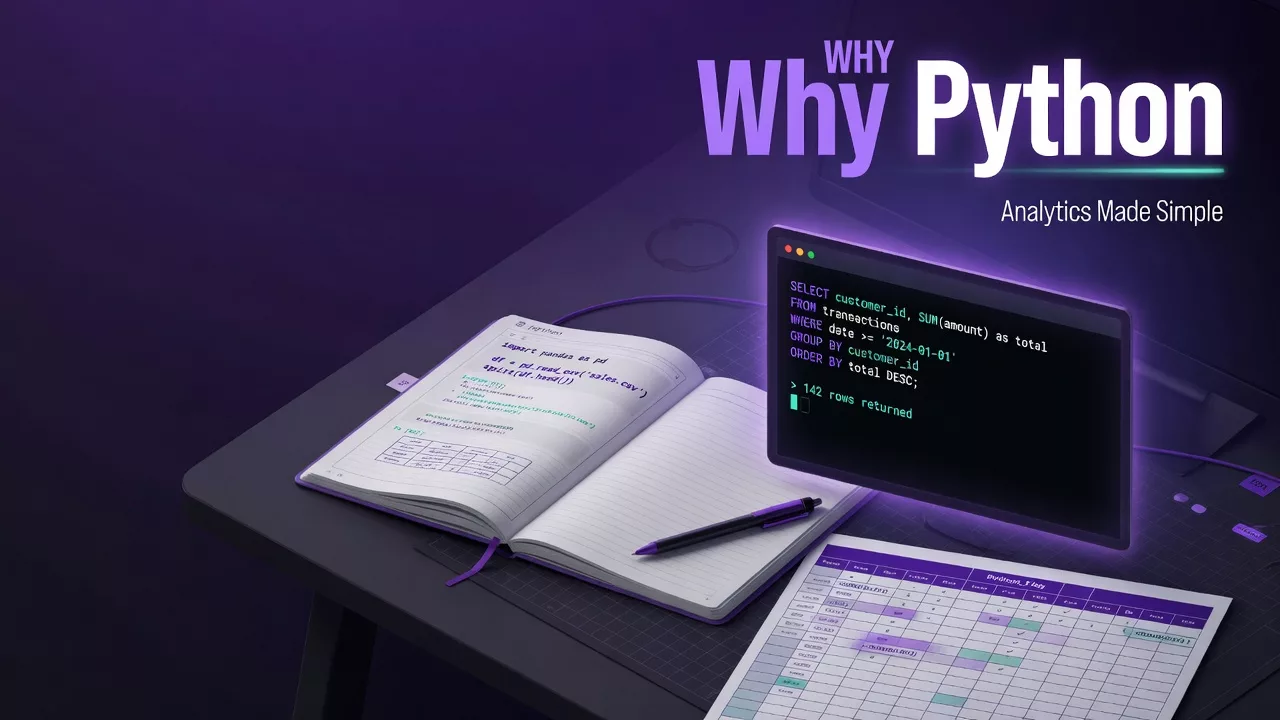 Why Python for analytics (and when to stay in SQL or Sheets)