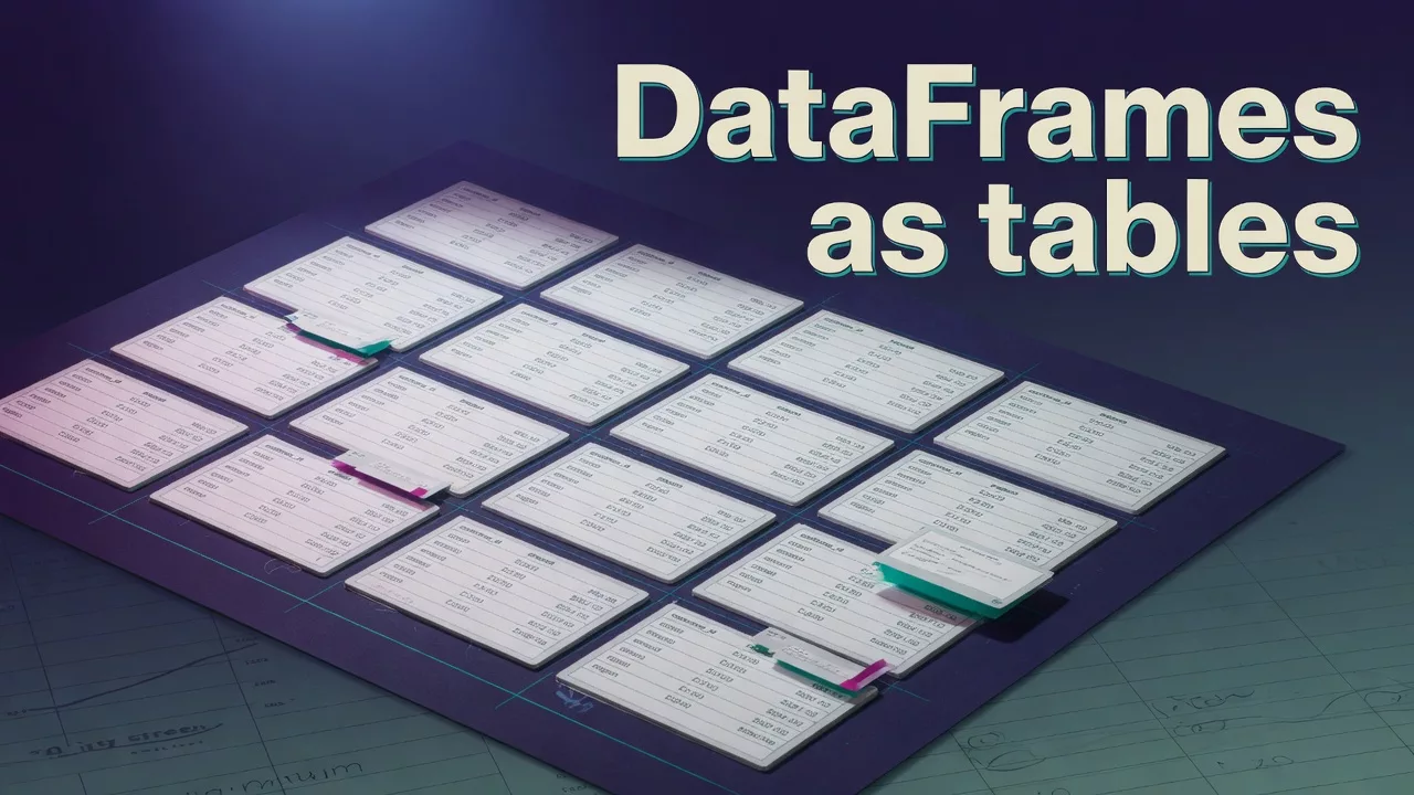 DataFrames as tables 5 DataFrames as tables