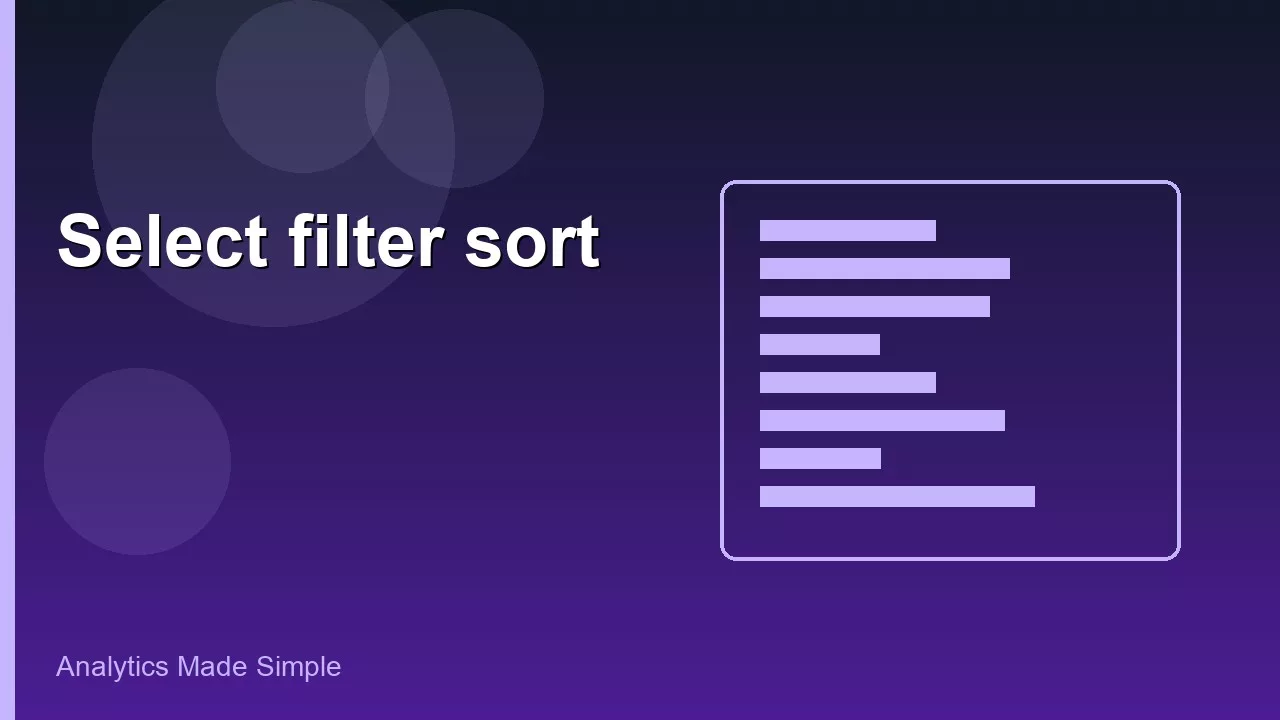 Selecting, filtering, and sorting in pandas 4 Selecting, filtering, and sorting in pandas
