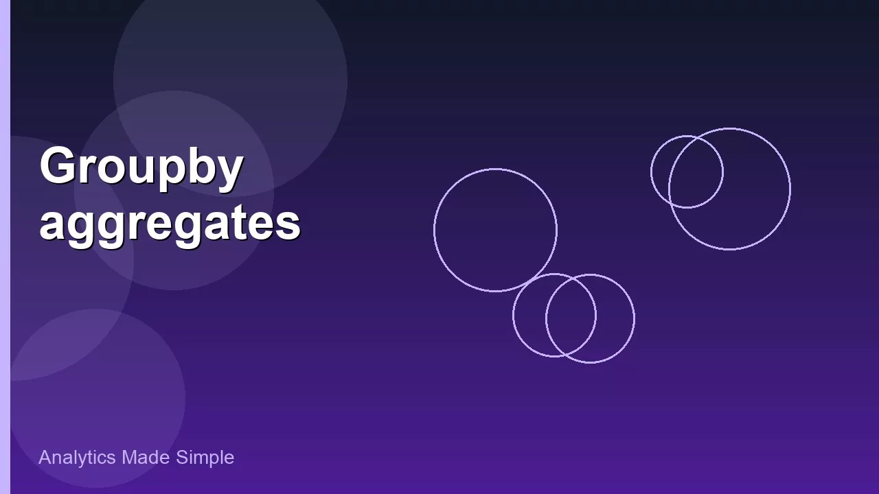 Aggregations and groupby 3 Aggregations and groupby