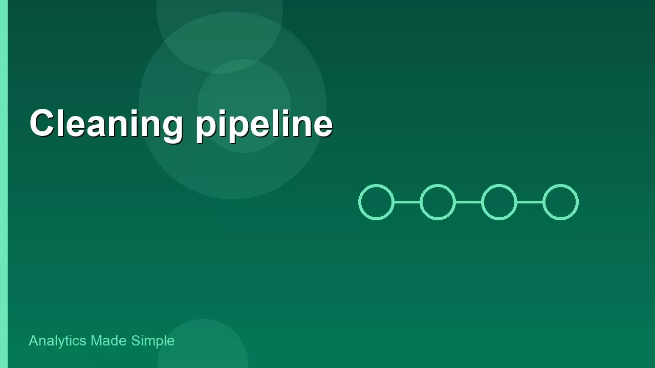 A light cleaning pipeline