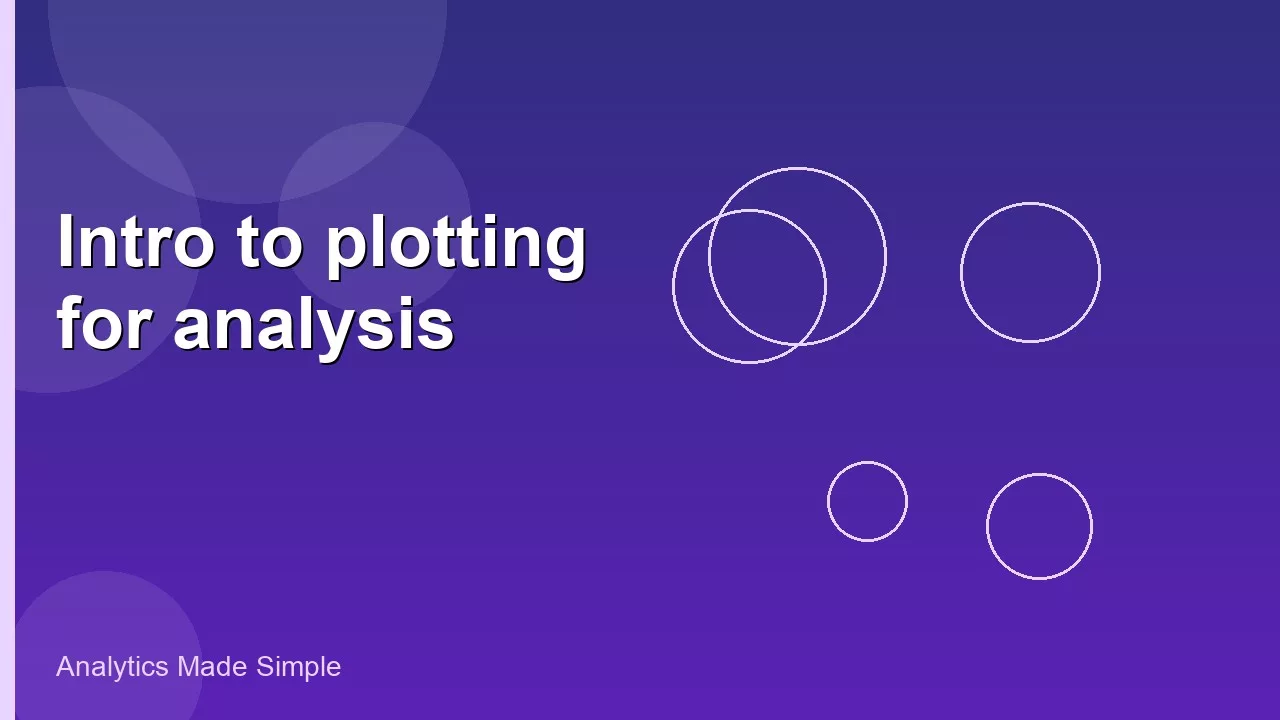 Intro to plotting for analysis