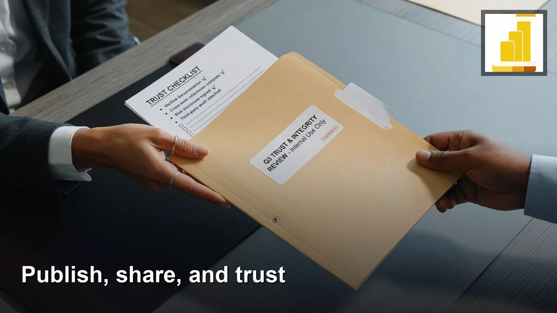 Power BI starter: publish, share, and trust